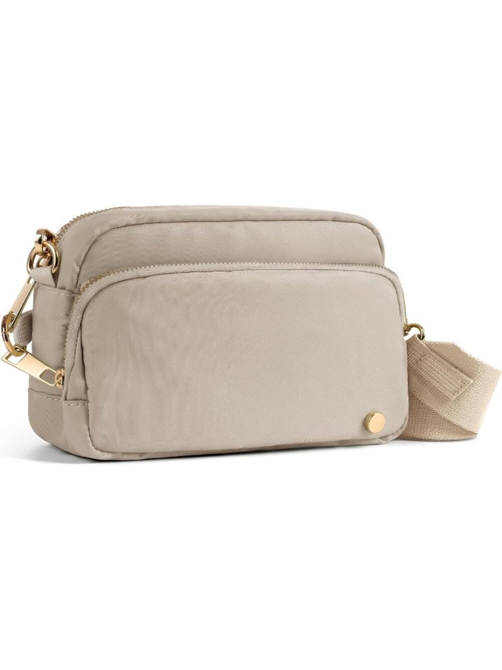 Women's Latte Slash-resistant RFID Blocking Travel Anti Theft Crossbody Bags